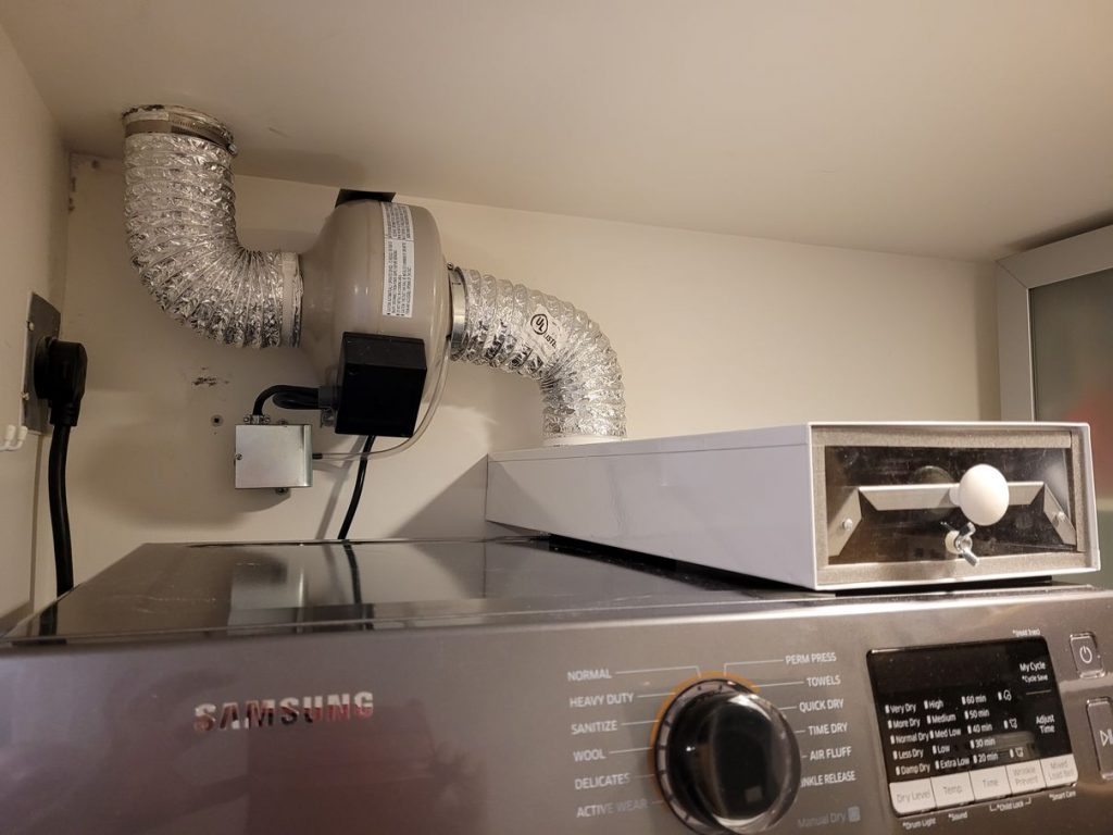 Booster Fan and Lint box install