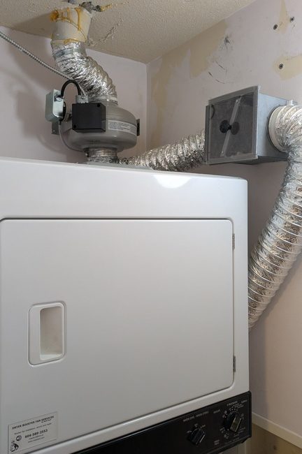 New Booster Fan and Lint Box 1 New Booster Fan and lint box remount