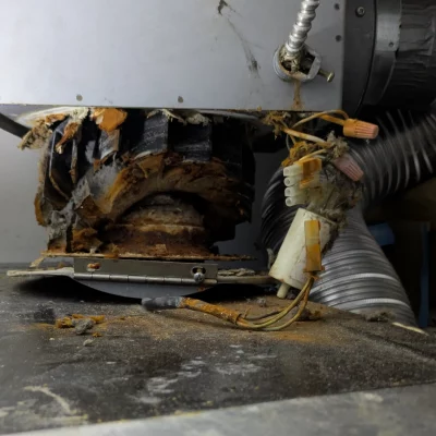 Burning Dryer Booster Fan