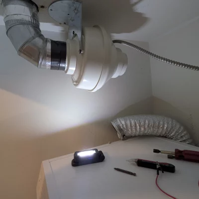 Dryer Booster Fan Repair and remount