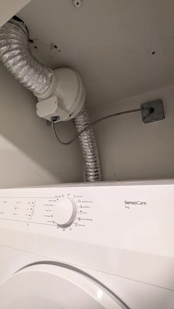 Repaired and Remounted Dryer Booster Fan