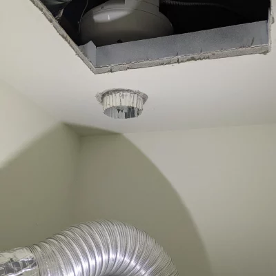 Home 5 Broken Booster Fan in Ceiling