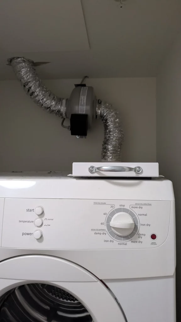 Broken Booster Fan in Ceiling 3 New fan replacement